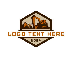 Excavator - Construction Builder Excavator logo design