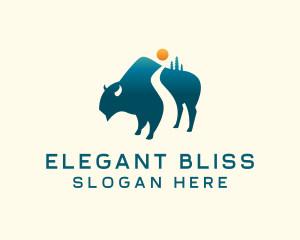 Reserve - Buffalo Bison Wildlife Adventure logo design