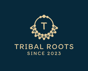 Tribal Necklace Jewelry Accessory  logo design