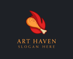 Hot Fried Chicken  logo design