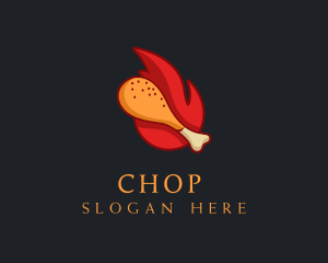 Lunch - Hot Fried Chicken logo design