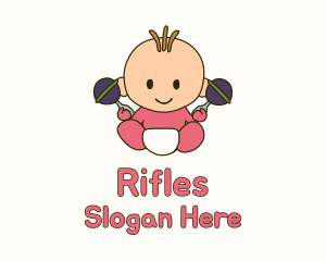 Baby Rattle Baby Logo