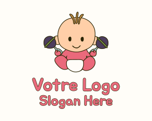 Baby Rattle Baby Logo