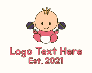 Baby Room - Baby Rattle Baby logo design
