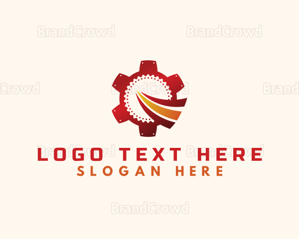 Mechanical Gear Path Logo