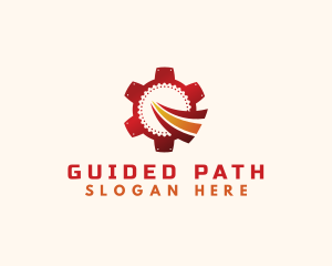 Path - Mechanical Gear Path logo design