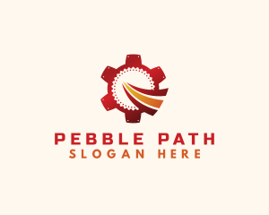 Mechanical Gear Path logo design