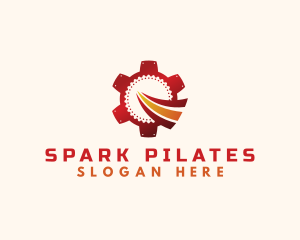 Steelwork - Mechanical Gear Path logo design