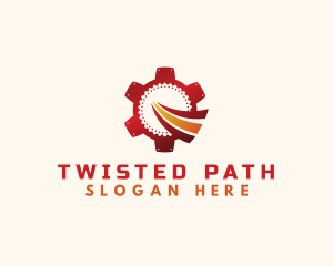 Mechanical Gear Path logo design