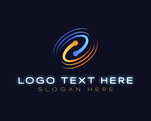 Cooling - HVAC Heating Cooling Vortex logo design