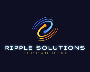 Ripple - HVAC Heating Cooling Vortex logo design