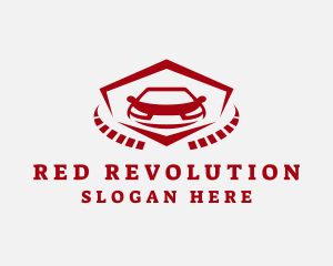 Red Racing Vehicle logo design