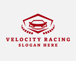 Red Racing Vehicle logo design