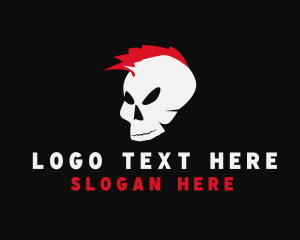 Streetwear - Mohawk Skull Apparel logo design
