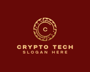 Cyber Crypto Currency logo design