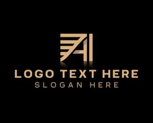 Freight - Logistics Courier Delivery Letter A logo design