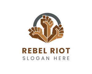 Protest - Protest Fist Hand logo design