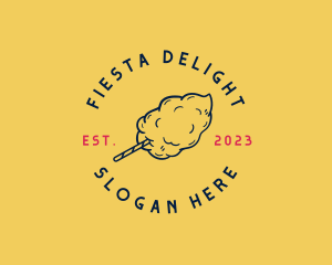 Fiesta - Retro Cotton Candy logo design