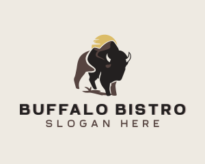 Buffalo Bull Bison logo design