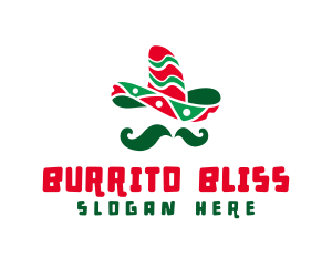 Burrito - Mexican Festival Hat logo design