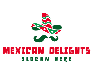 Mexican Festival Hat logo design