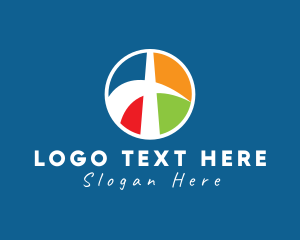 Sacrament - Modern Religious Cross logo design