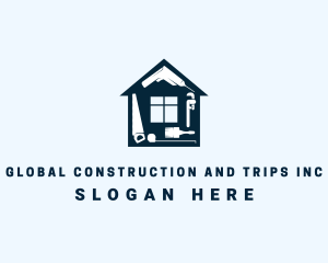 Drill - Home Renovation Tools logo design