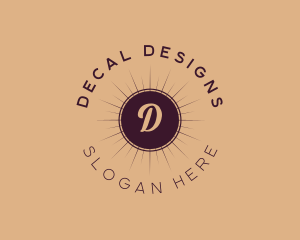 Luxury Sun Event Planner logo design