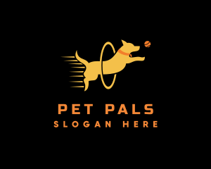 Dog Pet Hoop logo design