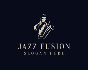 Jazz - Saxophone Jazz Musician logo design