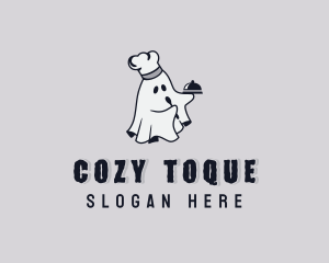 Spooky Chef Ghost logo design