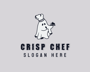 Spooky Chef Ghost logo design