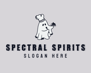 Spooky Chef Ghost logo design