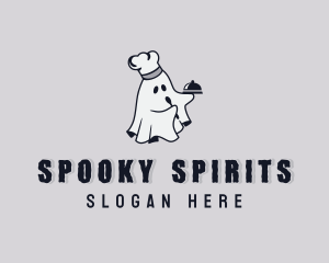 Spooky Chef Ghost logo design