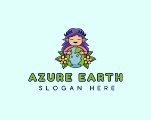 Mother Earth Planet logo design