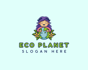 Mother Earth Planet logo design