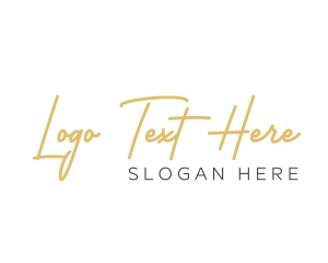 Fashion Designer - Elegant Handwritten Wordmark logo design