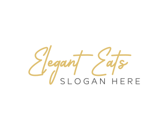 Elegant Handwritten Wordmark logo design