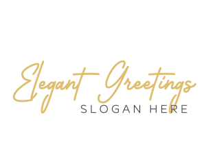 Elegant Handwritten Wordmark logo design