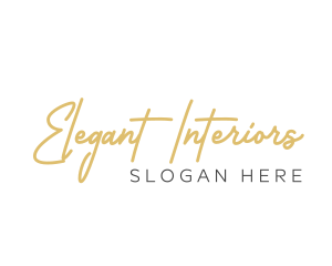 Elegant Handwritten Wordmark logo design