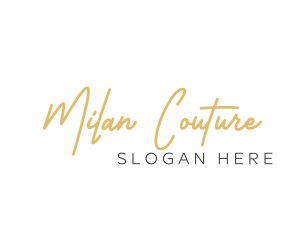 Elegant Handwritten Wordmark logo design