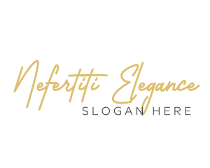 Elegant Handwritten Wordmark logo design