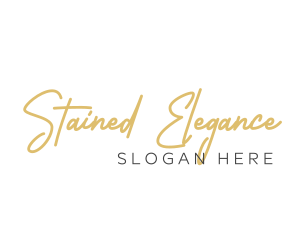 Elegant Handwritten Wordmark logo design