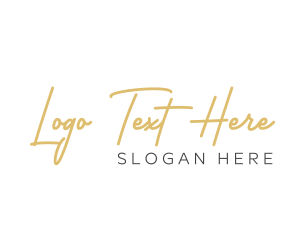 Elegant Handwritten Wordmark Logo