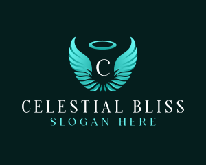 Spiritual Angel Wings logo design