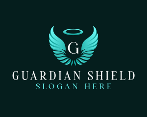 Guardian - Spiritual Angel Wings logo design
