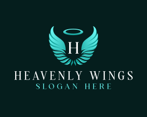 Spiritual Angel Wings logo design