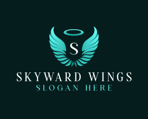 Spiritual Angel Wings logo design