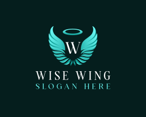 Spiritual Angel Wings logo design