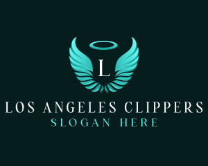 Spiritual Angel Wings logo design